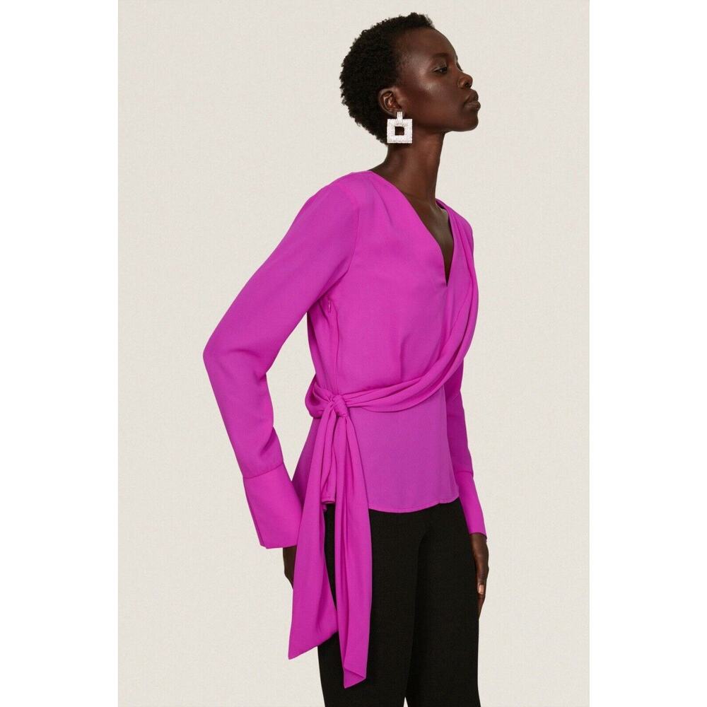 Atlein Collective Womens‎ Side Tie Top Size 10 (MSRP $235)